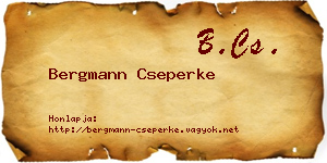 Bergmann Cseperke névjegykártya